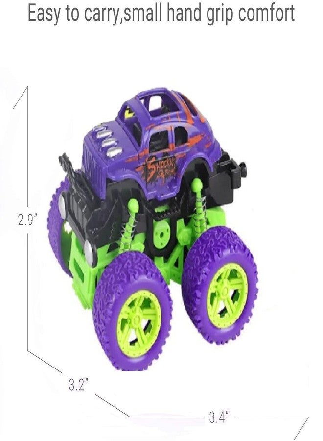 IndusBay® 4WD Monster Truck Offroad Cars Push and Go Toy Trucks Friction Powered Cars 4 Wheel Drive Vehicles for Toddlers Children Boys Girls Kids Gift, Purple - Image 5